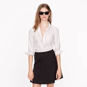 J. Crew Oxford Boy Shirt in Polka Dot